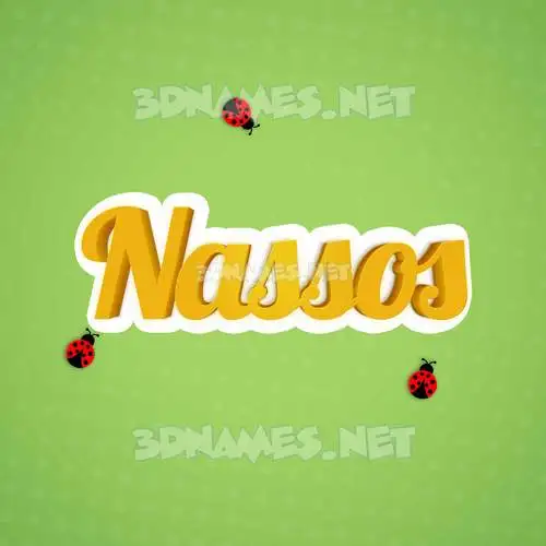 nassos in Ladybugs style - 3D name wallpaper nassos in Ladybugs style - 3D name wallpaper