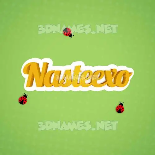 nasteexo in Ladybugs style - 3D name wallpaper nasteexo in Ladybugs style - 3D name wallpaper