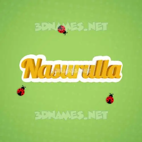 nasurulla in Ladybugs style - 3D name wallpaper nasurulla in Ladybugs style - 3D name wallpaper
