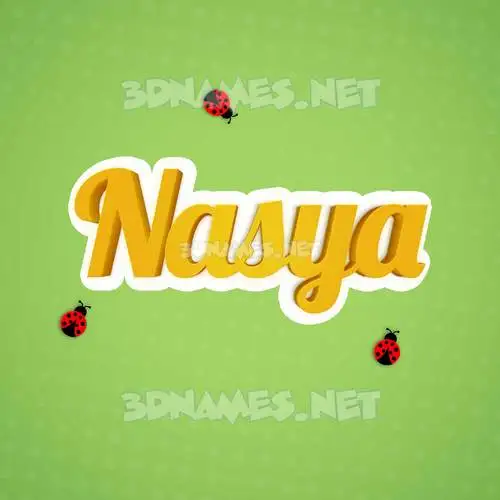 nasya in Ladybugs style - 3D name wallpaper nasya in Ladybugs style - 3D name wallpaper