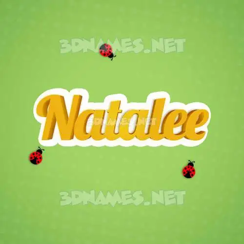 natalee in Ladybugs style - 3D name wallpaper natalee in Ladybugs style - 3D name wallpaper