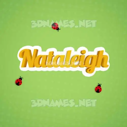 nataleigh in Ladybugs style - 3D name wallpaper nataleigh in Ladybugs style - 3D name wallpaper