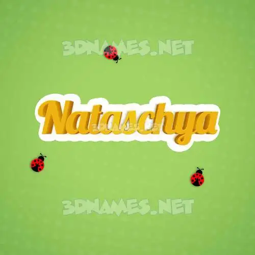 nataschya in Ladybugs style - 3D name wallpaper nataschya in Ladybugs style - 3D name wallpaper