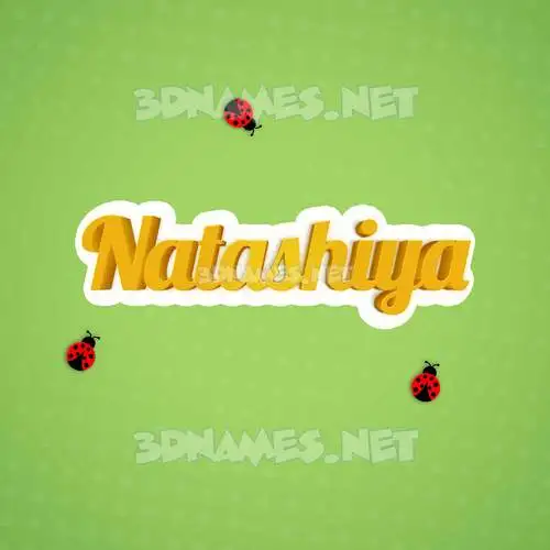 natashiya in Ladybugs style - 3D name wallpaper