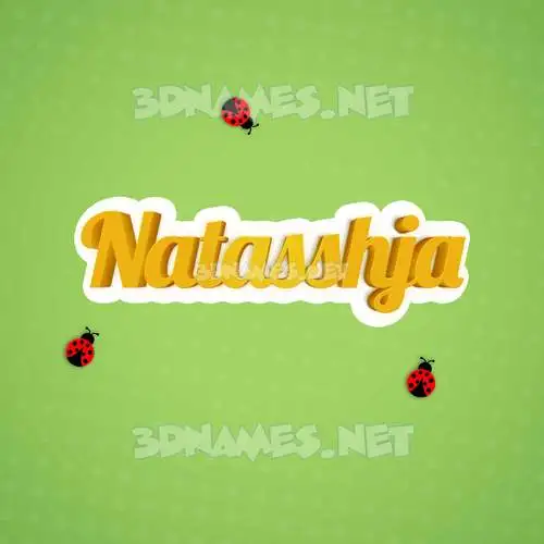 natasshja in Ladybugs style - 3D name wallpaper natasshja in Ladybugs style - 3D name wallpaper