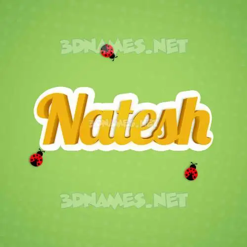 natesh in Ladybugs style - 3D name wallpaper natesh in Ladybugs style - 3D name wallpaper
