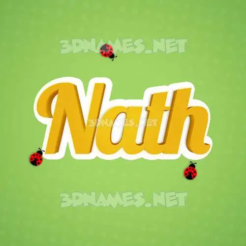 nath in Ladybugs style - 3D name wallpaper nath in Ladybugs style - 3D name wallpaper