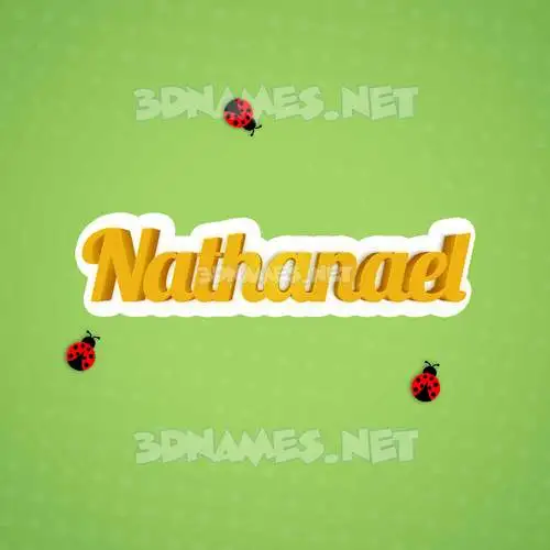 nathanael in Ladybugs style - 3D name wallpaper nathanael in Ladybugs style - 3D name wallpaper