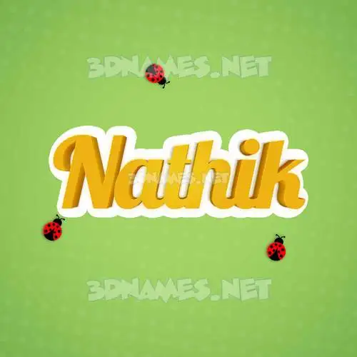 nathik in Ladybugs style - 3D name wallpaper nathik in Ladybugs style - 3D name wallpaper