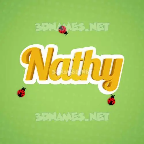 nathy in Ladybugs style - 3D name wallpaper nathy in Ladybugs style - 3D name wallpaper