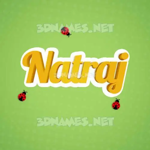 natraj in Ladybugs style - 3D name wallpaper natraj in Ladybugs style - 3D name wallpaper