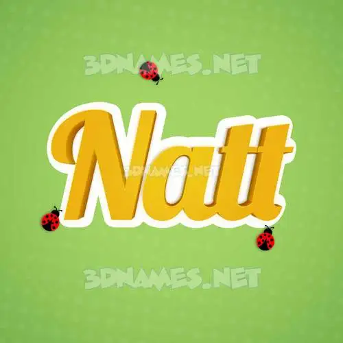 natt in Ladybugs style - 3D name wallpaper natt in Ladybugs style - 3D name wallpaper