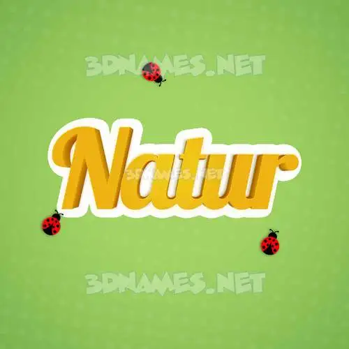 natur in Ladybugs style - 3D name wallpaper natur in Ladybugs style - 3D name wallpaper