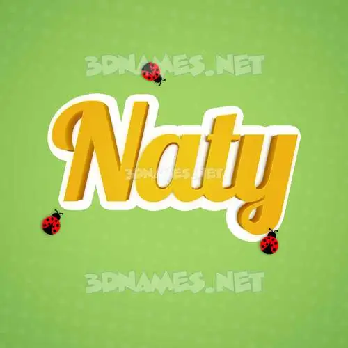naty in Ladybugs style - 3D name wallpaper naty in Ladybugs style - 3D name wallpaper