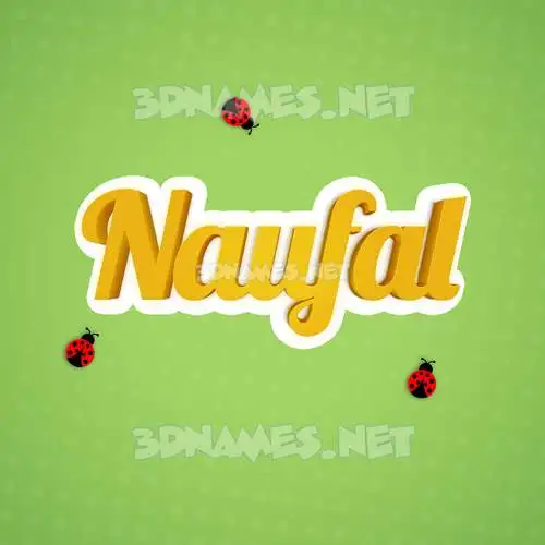 naufal in Ladybugs style - 3D name wallpaper naufal in Ladybugs style - 3D name wallpaper