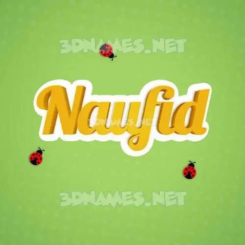 naufid in Ladybugs style - 3D name wallpaper naufid in Ladybugs style - 3D name wallpaper