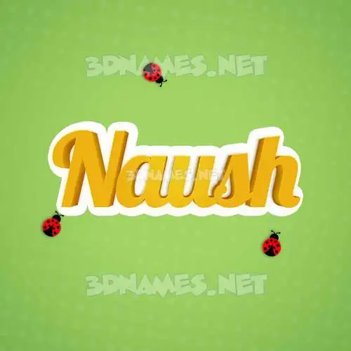 naush in Ladybugs style - 3D name wallpaper naush in Ladybugs style - 3D name wallpaper