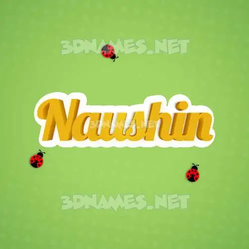 naushin in Ladybugs style - 3D name wallpaper naushin in Ladybugs style - 3D name wallpaper