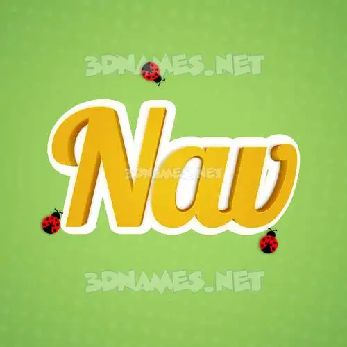nav in Ladybugs style - 3D name wallpaper nav in Ladybugs style - 3D name wallpaper