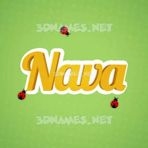nava in Ladybugs style - 3D name wallpaper nava in Ladybugs style - 3D name wallpaper