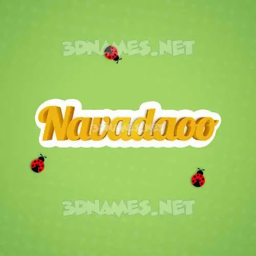 navadaoo in Ladybugs style - 3D name wallpaper navadaoo in Ladybugs style - 3D name wallpaper