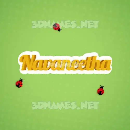 navaneetha in Ladybugs style - 3D name wallpaper