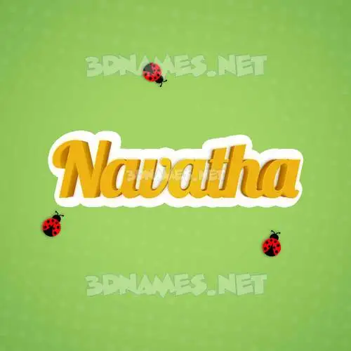 navatha in Ladybugs style - 3D name wallpaper navatha in Ladybugs style - 3D name wallpaper