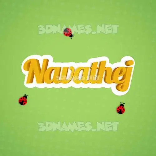 navathej in Ladybugs style - 3D name wallpaper navathej in Ladybugs style - 3D name wallpaper
