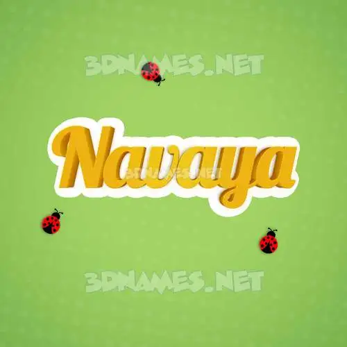 navaya in Ladybugs style - 3D name wallpaper