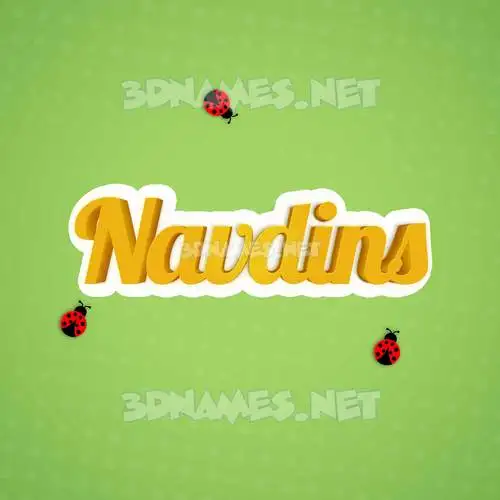 navdins in Ladybugs style - 3D name wallpaper navdins in Ladybugs style - 3D name wallpaper