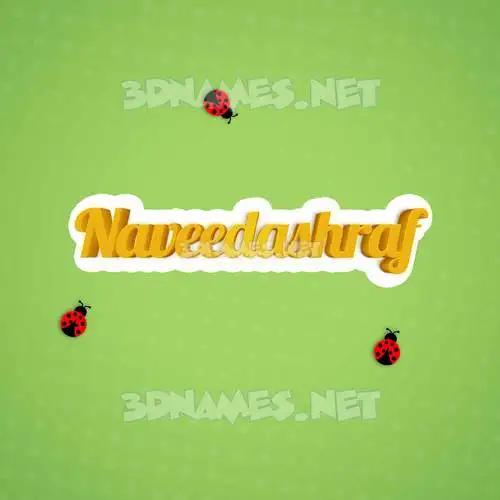 naveedashraf in Ladybugs style - 3D name wallpaper naveedashraf in Ladybugs style - 3D name wallpaper