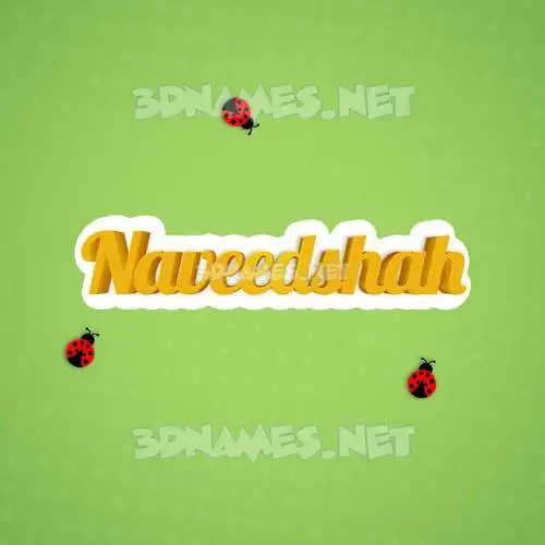 naveedshah in Ladybugs style - 3D name wallpaper naveedshah in Ladybugs style - 3D name wallpaper