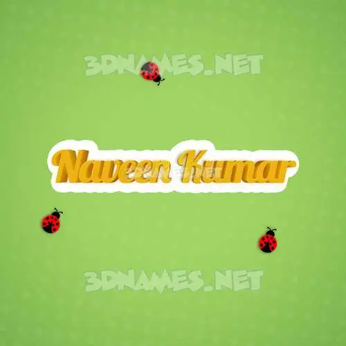 naveen kumar in Ladybugs style - 3D name wallpaper naveen kumar in Ladybugs style - 3D name wallpaper
