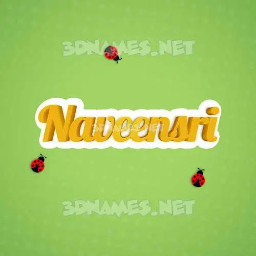 naveensri in Ladybugs style - 3D name wallpaper naveensri in Ladybugs style - 3D name wallpaper