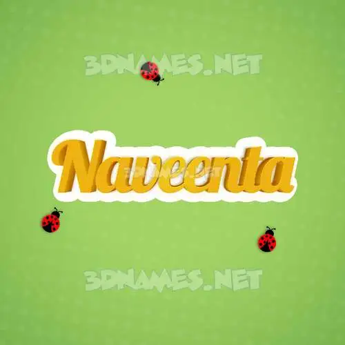 naveenta in Ladybugs style - 3D name wallpaper