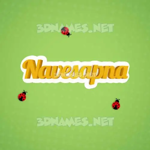 navesapna in Ladybugs style - 3D name wallpaper navesapna in Ladybugs style - 3D name wallpaper