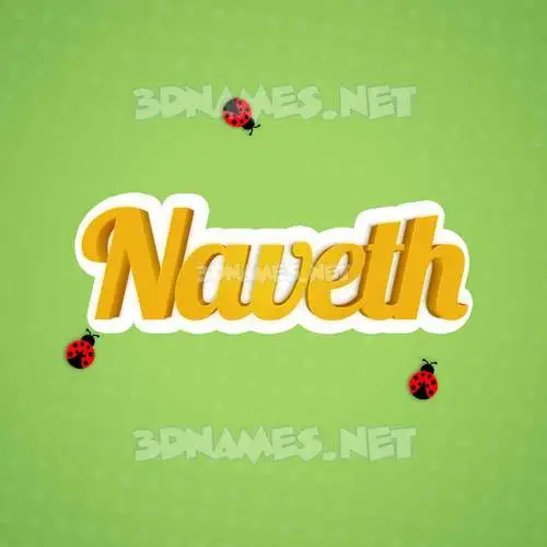 naveth in Ladybugs style - 3D name wallpaper naveth in Ladybugs style - 3D name wallpaper