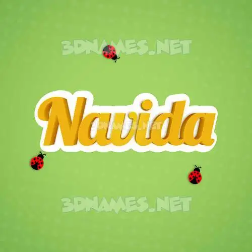 navida in Ladybugs style - 3D name wallpaper