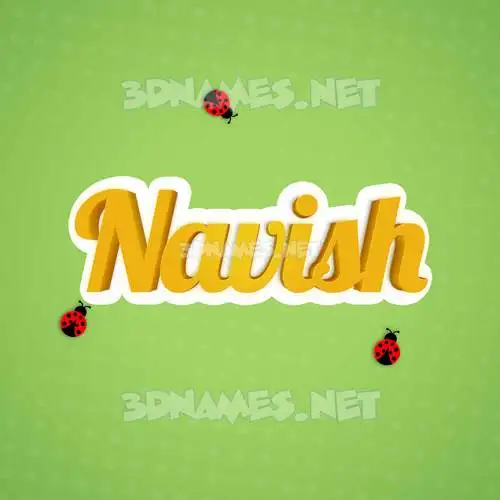navish in Ladybugs style - 3D name wallpaper navish in Ladybugs style - 3D name wallpaper