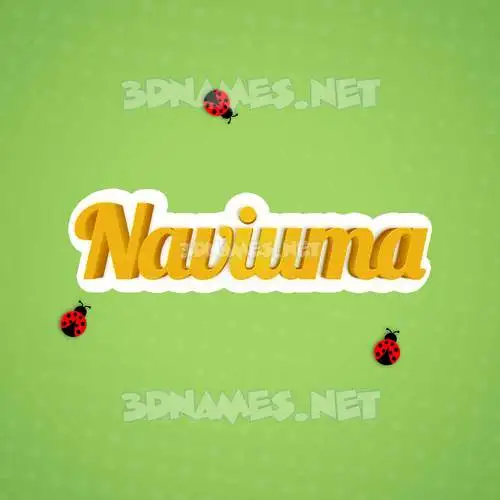 naviuma in Ladybugs style - 3D name wallpaper naviuma in Ladybugs style - 3D name wallpaper