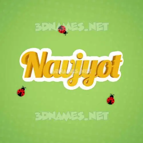 navjyot in Ladybugs style - 3D name wallpaper navjyot in Ladybugs style - 3D name wallpaper