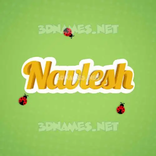 navlesh in Ladybugs style - 3D name wallpaper navlesh in Ladybugs style - 3D name wallpaper