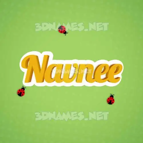 navnee in Ladybugs style - 3D name wallpaper
