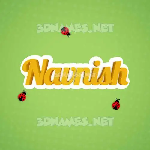 navnish in Ladybugs style - 3D name wallpaper navnish in Ladybugs style - 3D name wallpaper