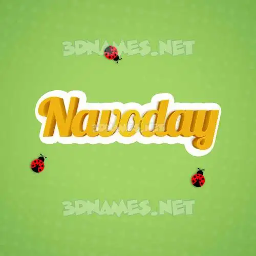 navoday in Ladybugs style - 3D name wallpaper navoday in Ladybugs style - 3D name wallpaper