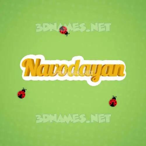 navodayan in Ladybugs style - 3D name wallpaper navodayan in Ladybugs style - 3D name wallpaper