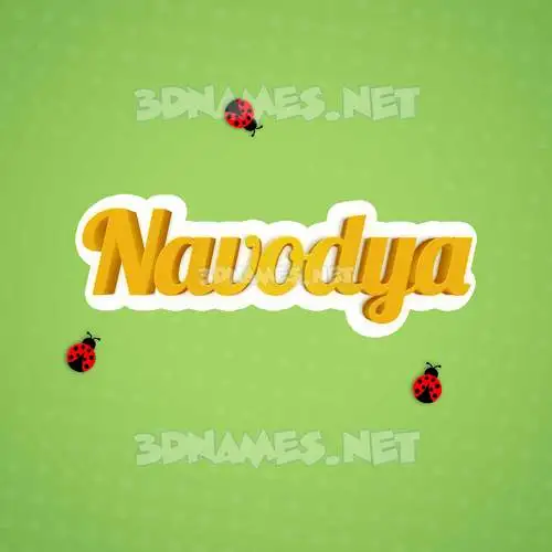 navodya in Ladybugs style - 3D name wallpaper navodya in Ladybugs style - 3D name wallpaper