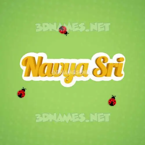 navya sri in Ladybugs style - 3D name wallpaper navya sri in Ladybugs style - 3D name wallpaper