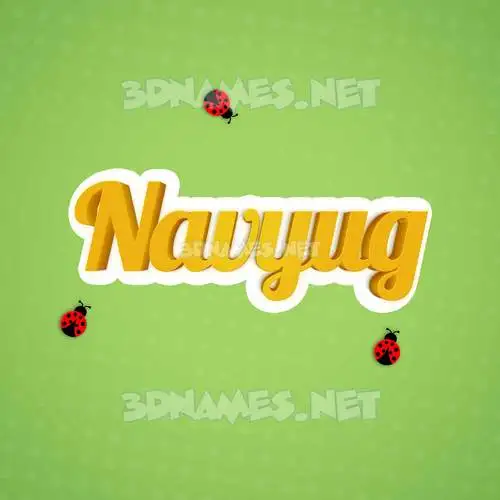 navyug in Ladybugs style - 3D name wallpaper