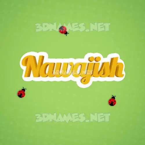 nawajish in Ladybugs style - 3D name wallpaper nawajish in Ladybugs style - 3D name wallpaper